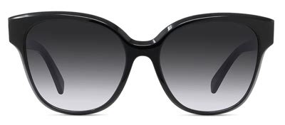 celine 40204f|Celine Cl 40204f 01w Cat Eye Polarized Sunglasses In Blue.